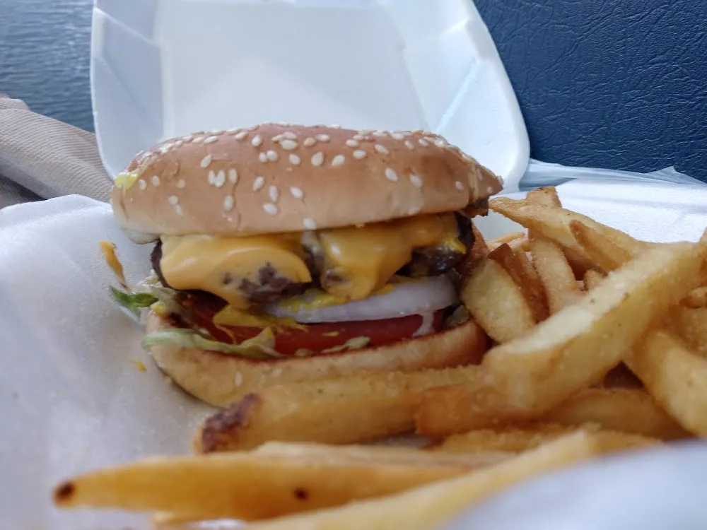 Colossal Burger Fries & Soda